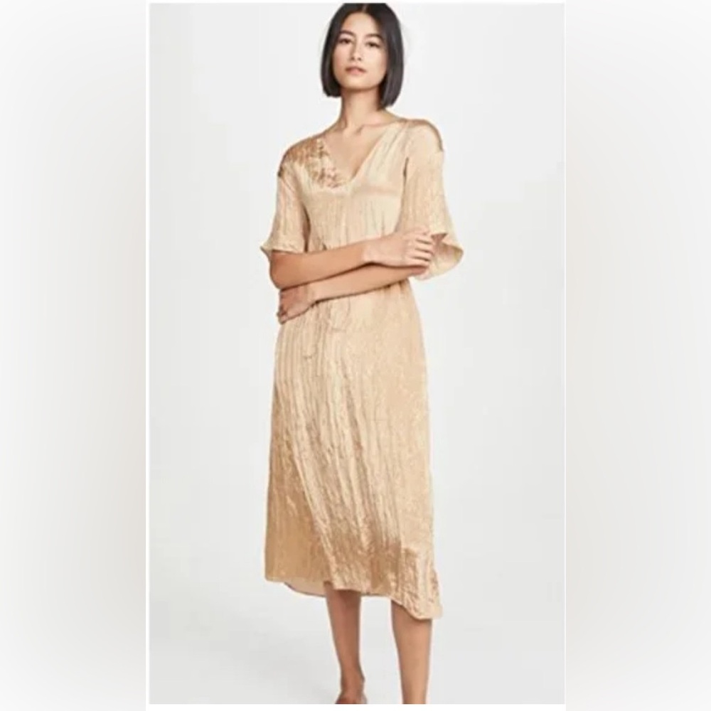 Vince Beige Midi Dress